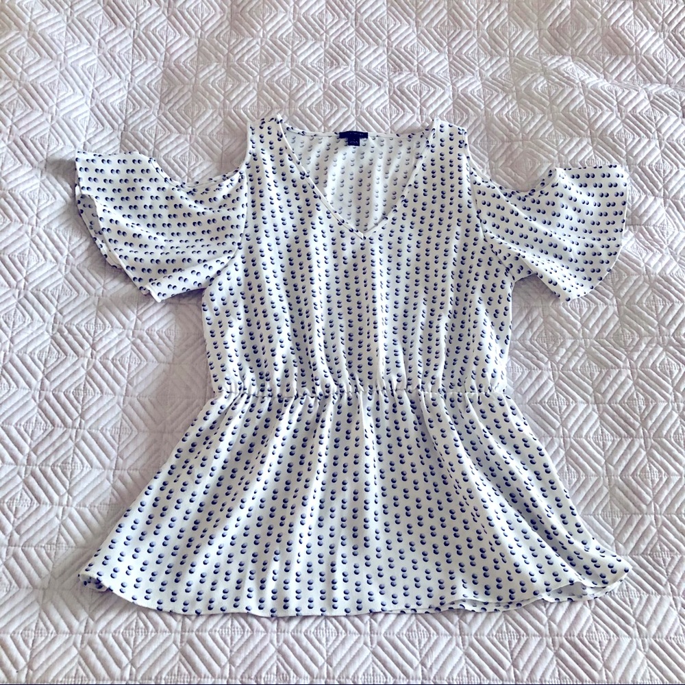 Ann Taylor cold shoulder blouse
